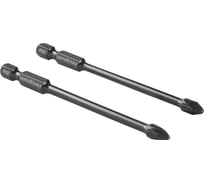 Бита IMPACT TORSION PH2, 90 мм, 2шт vertextools IP-TR-PH2-90-2