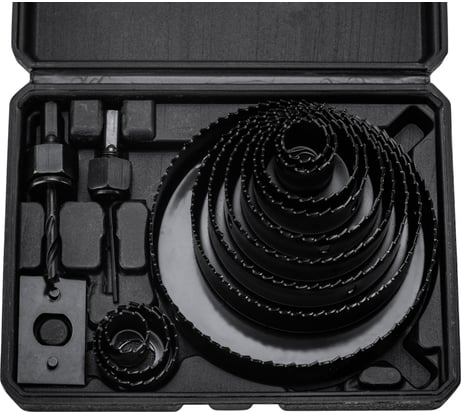 Набор кольцевых пил по дереву, 19-127 мм, 16 предметов KRANZ KR-92-0253