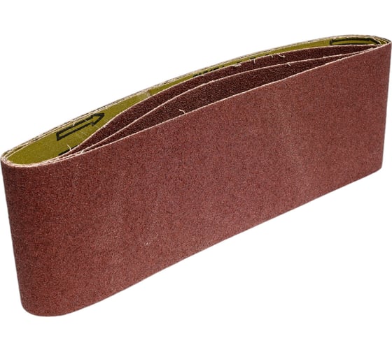 Лента шлифовальная (3 шт; 100х610 мм; Р80) РОССНА Р860874