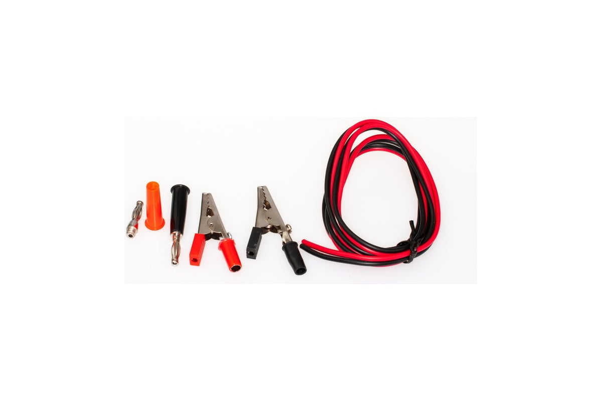 Набор кабелей для мультиметра Banana 2 шт + крокодилы 2 шт, без обжима ...