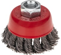 Щетка чашечная для УШМ, крученая стальная проволока, 65 мм, М14 KRANZ KR-91-1250