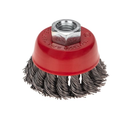 Щетка чашечная для УШМ, крученая стальная проволока, 65 мм, М14 KRANZ KR-91-1250