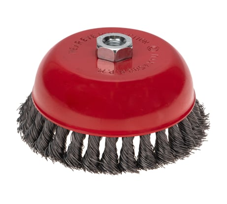 Щетка чашечная для УШМ, крученая стальная проволока, 150 мм, М14 KRANZ KR-91-1252