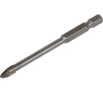 Сверло по керамике, кафелю и стеклу 6 мм, шестигранный хвостовик ВАРЯГ 01353