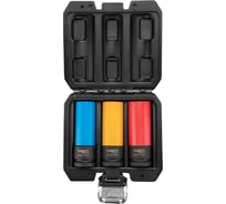 Головки сменные ударные 1/2" набор 3 шт 17 мм 19 мм 21 мм CrMo NEO Tools 12-350