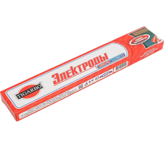 Электроды АНО-21 АССОРТИ 2/2.5/3 мм, 1 кг TIGARBO ТЭ-218810006