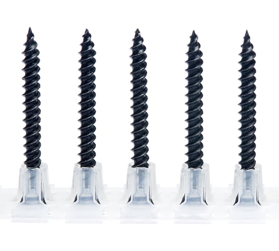 Саморезы в ленте черные 3.5x35 мм, глк/профиль PAULT P-SMP35-35-black