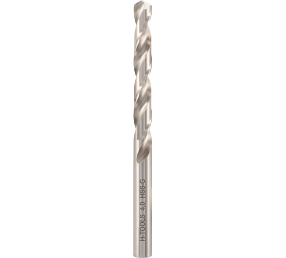 Сверло по металлу 4.0x75/43 мм, DIN338, h8, HSS-G Pro H-Tools 214040HT