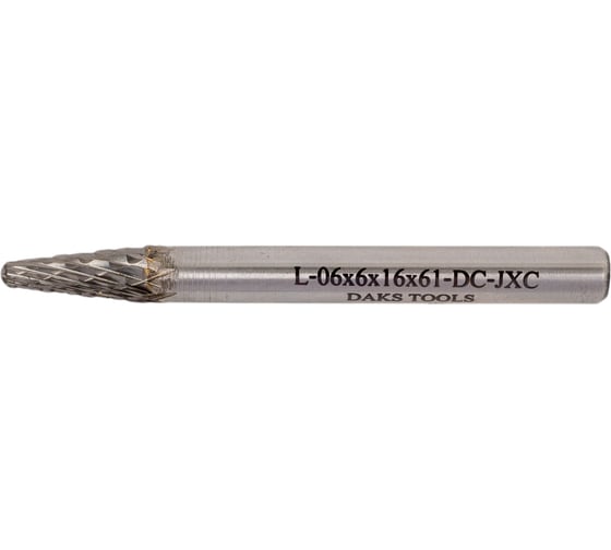 Бор-фреза L-06x6x16x61-DC-J DAKSTOOLS L0661661DC