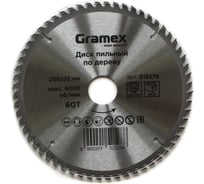 Диск пильный по дереву 200х32/30 мм, 60Т Gramex 015279