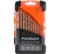 Набор сверл по металлу HSS (1.5-6.5 мм; 13 шт.) PATRIOT 815010104