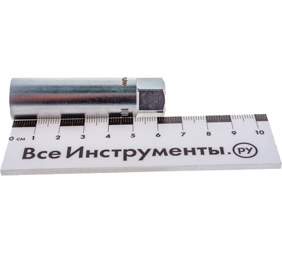 Головка тонкостенная свечная с пружиной 12-гранная (14 мм; 3/8") AV Steel AV-510814