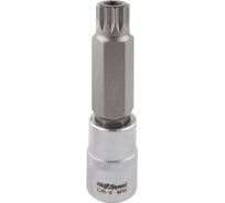 Головка с длинной вставкой SPLINE с отверстием (M16; 100 мм; 1/2"; S2) AV Steel AV-526816