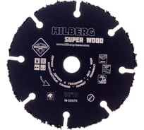 Диск карбид вольфрамовый отрезной Super Wood 76х10 мм Hilberg 530076 16436137