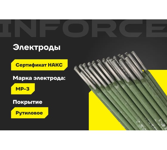 Электроды МР-3 (3 мм; 1 кг; НАКС) Inforce IWET-3010M