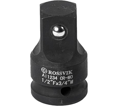 Переходник ударный 1/2F - 3/4M ROSSVIK AI1234