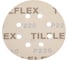 Абразивный круг 125 мм, P220, 8 отв., на липучке, 10 шт TILFLEX TL30-220/10 2