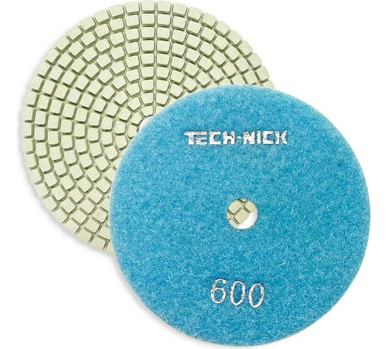 Круг алмазный гибкий шлифовальный АГШК WHITE NEW (100x2.5 мм; Р600) TECH-NICK 128.120.7357