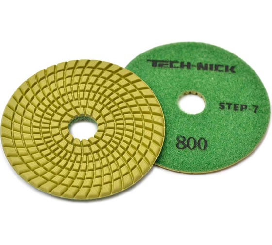 Круг алмазный гибкий шлифовальный АГШК STEP 7 (100x3.5 мм; Р800) TECH-NICK 111120010