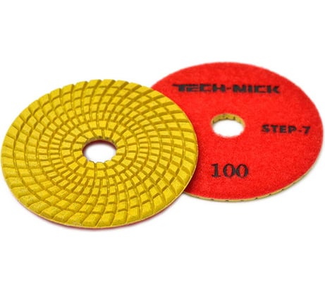 Круг алмазный гибкий шлифовальный АГШК STEP 7 (100x3.5 мм; Р100) TECH-NICK 111120007