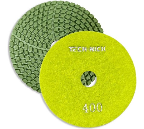 Круг алмазный гибкий шлифовальный АГШК GABBRO (100x2.5 мм; Р400) TECH-NICK 128.120.6729