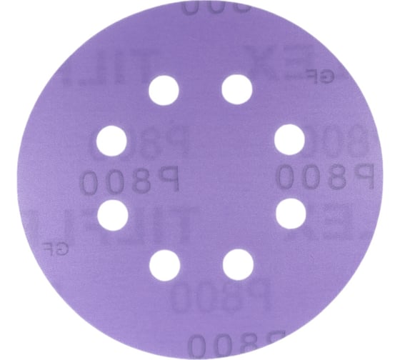 Абразивный круг CERAMIC 125 мм, P800, 8 отв., на липучке, 10 шт TILFLEX TL29-800/10