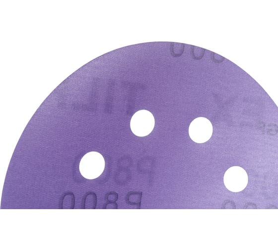 Абразивный круг CERAMIC 125 мм, P800, 8 отв., на липучке, 10 шт TILFLEX TL29-800/10