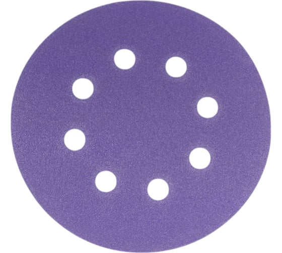 Абразивный круг CERAMIC 125 мм, P180, 8 отв., на липучке, 10 шт TILFLEX TL29-180/10 1