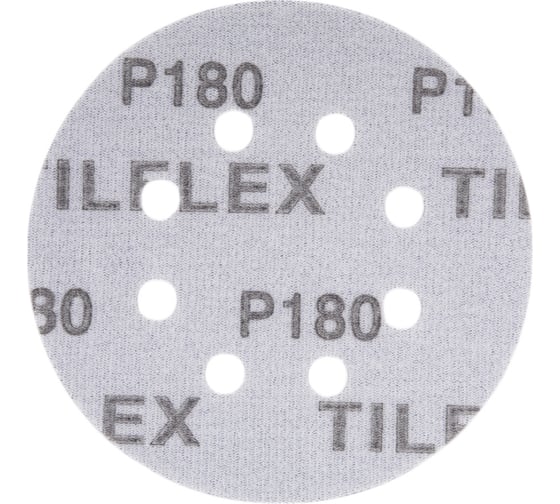 Абразивный круг CERAMIC 125 мм, P180, 8 отв., на липучке, 10 шт TILFLEX TL29-180/10