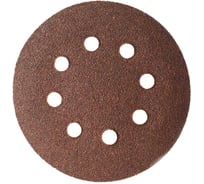 Круг шлифовальный на липучке, дерево/металл 125 мм, Р180, 25 шт МАНКОР 125.Р180.LWM25