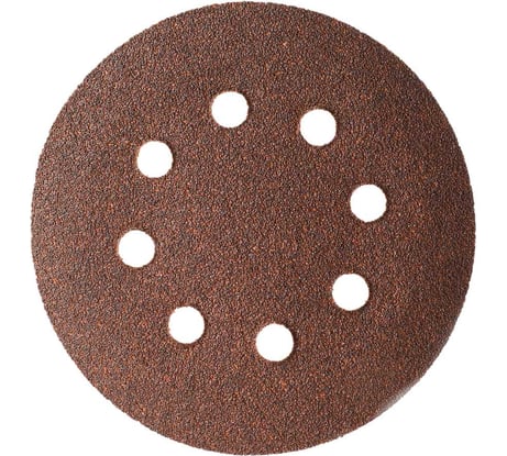 Круг шлифовальный на липучке, дерево 125 мм, Р80, 25 шт МАНКОР 125.Р80.LW25