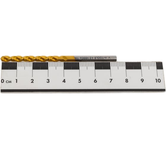 Сверло по металлу 4.0x75/43 мм, DIN338, h8, HSSE-Co5, TiN Pro H-Tools 215040THT