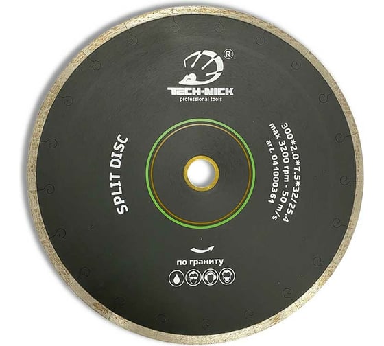 Диск алмазный сплошной по граниту SPLIT DISC (300х32/25.4 мм) TECH-NICK 041000361