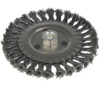 Щетка металлическая плоская (150 мм; М14; крученая проволока) для УШМ TUNDRA 2767969