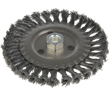 Щетка металлическая плоская (150 мм; М14; крученая проволока) для УШМ TUNDRA 2767969