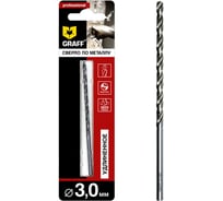 Сверло по металлу удлиненное 3 мм, в блистере GRAFF 7730100