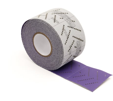 Пoлоса aбразивнaя CERAMIC c улучшенным пылеотвoдoм P100, на липучке, 70 мм, 12 м (70х70 мм - 170 листов) TILFLEX TL27-100