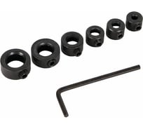 Стопперы для сверел 3, 4, 5, 6, 8, 10 мм, 6 шт КУРС 36426