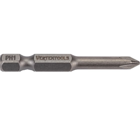 Набор бит PH1х50 10 шт. Vertextools БТ-PH1-50