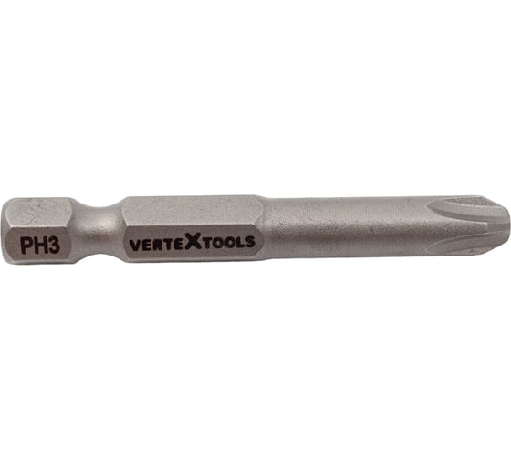 Набор бит PH3х50 10 шт. Vertextools БТ-PH3-50
