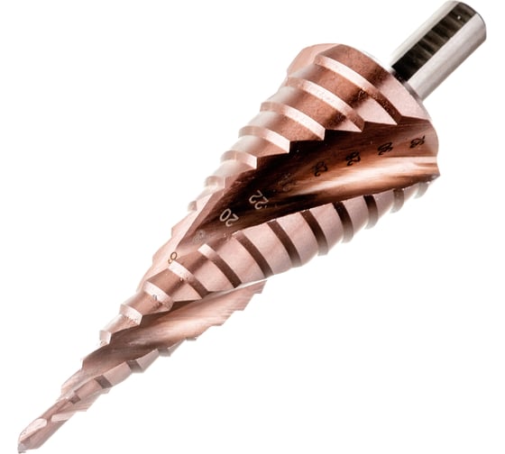 Сверло ступенчатое HSS CO (15 ступеней; 4-32 мм) MESSER 23-15-432