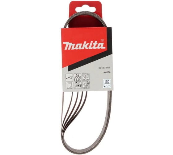 Лента шлифовальная (5 шт; 533х30 мм; К150) для 9031 Makita P-01220