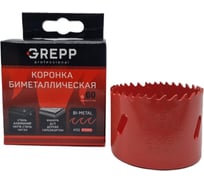 Коронка биметаллическая 60 мм, глубина сверления 38 мм GREPP 207-38060