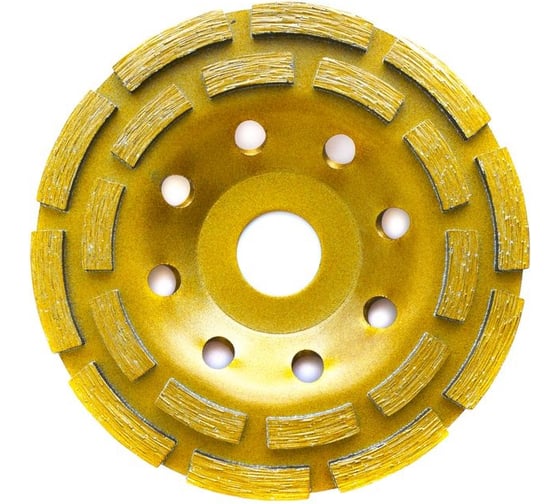 Алмазная чашка зачистная 125x22.2 мм, двухрядная GRAMEX ВАРЯГ 015290