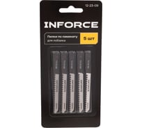 Пилки по ламинату для лобзика 5 шт. Inforce 12-23-09
