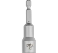 Бита с шестигранной торцевой головкой 12 мм, магнит, длина 65 мм, хвостовик E6.3 MTE 2614176719