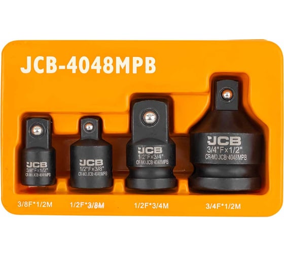 Адаптеры ударные, набор 4 шт JCB JCB-4048MPB(59166)