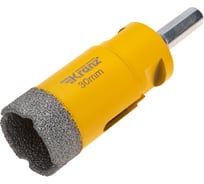 Коронка алмазная профессиональная по керамограниту и железобетону М14, вакуумное спекание, 30 мм, для УШМ KRANZ KR-92-1014