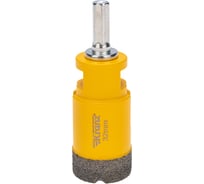 Коронка алмазная профессиональная по керамограниту и железобетону М14, вакуумное спекание, 32 мм, для УШМ KRANZ KR-92-1015