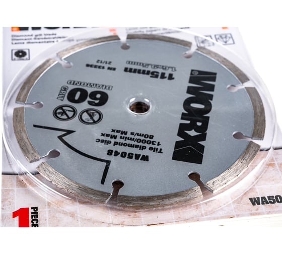Алмазный пильный диск 115х1.6х9.5 мм WORX WA5048